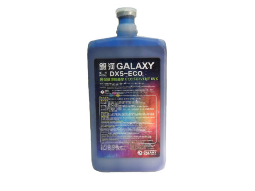 Чернила сольвентные Galaxy DX-5 Eco cyan 1л