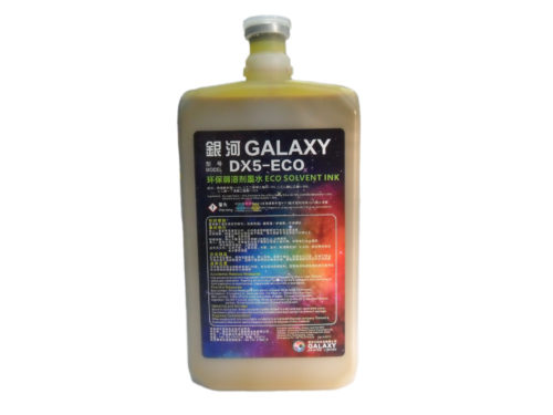 Чернила сольвентные Galaxy DX-5 Eco yellow 1л